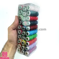 پک نخ قرقره موج 30 رنگ