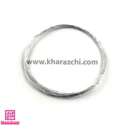 سیم گل سازی حلقه ای نقره ای