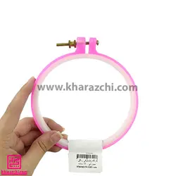 کارگاه پلاستیکی رنگی - صورتی - 11 سانت