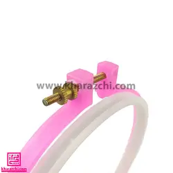 کارگاه پلاستیکی رنگی - صورتی - 11 سانت