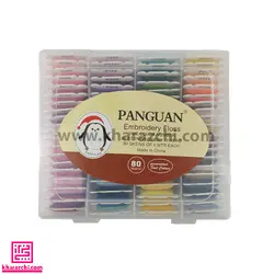 نخ گلدوزی بوبین دار پنگوئن 80 عددی