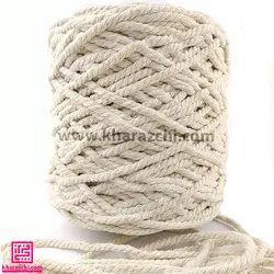 مکرومه کتان کیلویی کرم شیری - 1kg