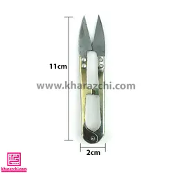 قیچی سر نخ زن فلزی کوچک ساده