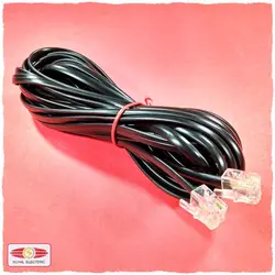 سیم تلفن افشان سوکت دار