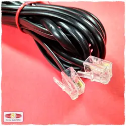 سیم تلفن افشان سوکت دار