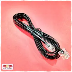 سیم تلفن افشان سوکت دار