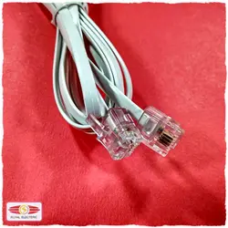 سیم تلفن افشان سوکت دار