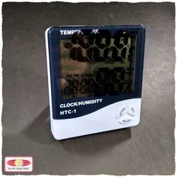 نمایشگر دما ، رطوبت و ساعت مدل HTC-1