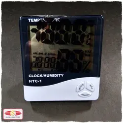نمایشگر دما ، رطوبت و ساعت مدل HTC-1