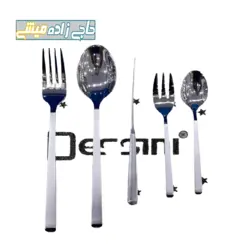 قیمت سرویس قاشق و چنگال دسینی مدل۵۵۵۵ - حاجی زاده میشی