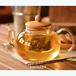 قوری پیرکس درب بامبو کد 2527