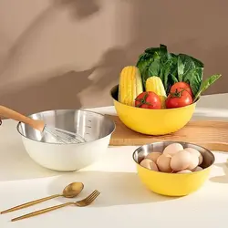 کاسه استیل رنگی آشپزی