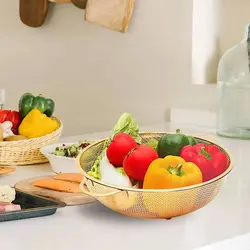 آبکش استیل طلایی
