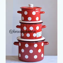 قابلمه لعابی خالدار قرمز