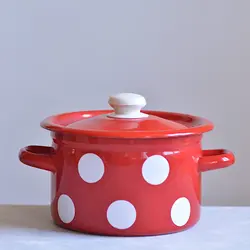 قابلمه لعابی خالدار قرمز