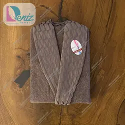 حوله تن پوش آرامیس رنگ نسکافه ای - deniztowel