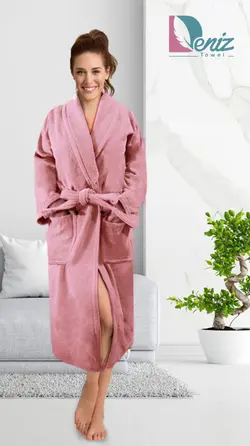 حوله تن پوش با طرح ساده رنگ کالباسی - deniztowel