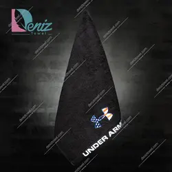 حوله دستی باشگاهی Under armor مشکی - deniztowel