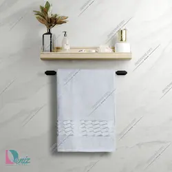 حوله استخری طرح آرام رنگ نقرابی - deniztowel