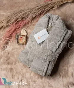 حوله تن پوش هیرو طرح زبرا رنگ صدری - deniztowel