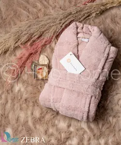 حوله تن پوش هیرو طرح زبرا رنگ کالباسی - deniztowel