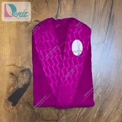حوله تن پوش آرام رنگ بنفش - deniztowel
