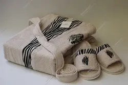 حوله ست تک نفره طرح زبرا برند کرالیچ - deniztowel