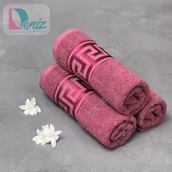 حوله دستی بسته سه عددی طرح ورساچه - deniztowel