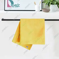 حوله استخری طرح هاروتس رنگ خردلی - deniztowel