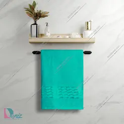 حوله حمامی طرح آرام رنگ کله غازی - deniztowel