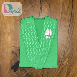 حوله تن پوش آرام رنگ سبز روشن - deniztowel
