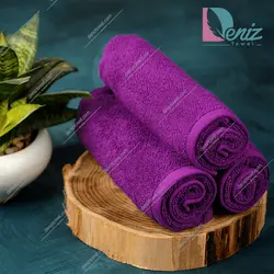 حوله دستی بسته سه عددی ساده - deniztowel