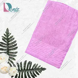حوله حمامی طرح گلوریا رنگ یاسی - deniztowel