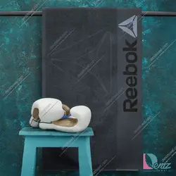 حوله دستی ورزشی Reebok رنگ طوسی تیره - deniztowel