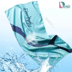 حوله کمپی یا مسافرتی طرح ترول رنگ فیروزه ای - deniztowel