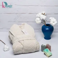 حوله تن پوش البروس رنگ کرم - deniztowel
