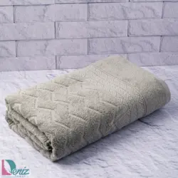 حوله حمامی طرح البروس رنگ صدری - deniztowel