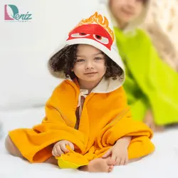 حوله کودک شنلی طرح دختر آتشین - deniztowel
