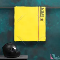 حوله ورزشی Ferrari زرد - deniztowel