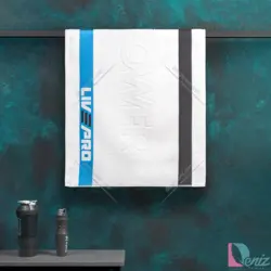 حوله ورزشی Live Pro سفید - deniztowel