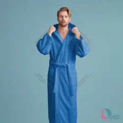 تن پوش ساده soft رنگ آبی - deniztowel