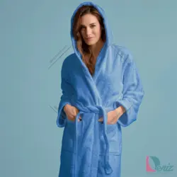 تن پوش ساده soft رنگ آبی روشن - deniztowel