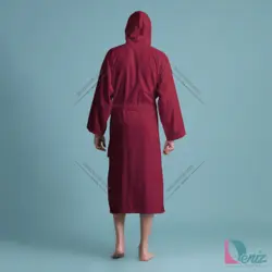 تن پوش ساده soft رنگ زرشکی - deniztowel