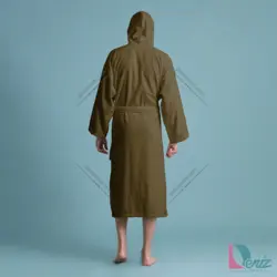 تن پوش ساده soft رنگ قهوه ای روشن - deniztowel