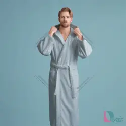 تن پوش ساده soft رنگ نقرابی - deniztowel