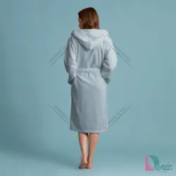 تن پوش ساده soft رنگ نقرابی - deniztowel