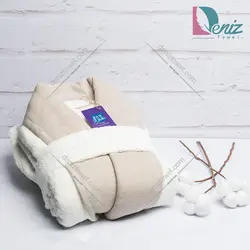 حوله تن پوش فارینا رنگ استخونی - deniztowel