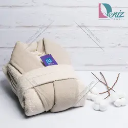 حوله تن پوش فارینا رنگ کرم - deniztowel