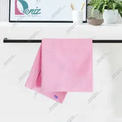 حوله دستی طرح هاروتس رنگ صورتی - deniztowel