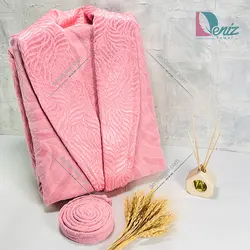 حوله تن پوش فولیا رنگ گلبهی - deniztowel